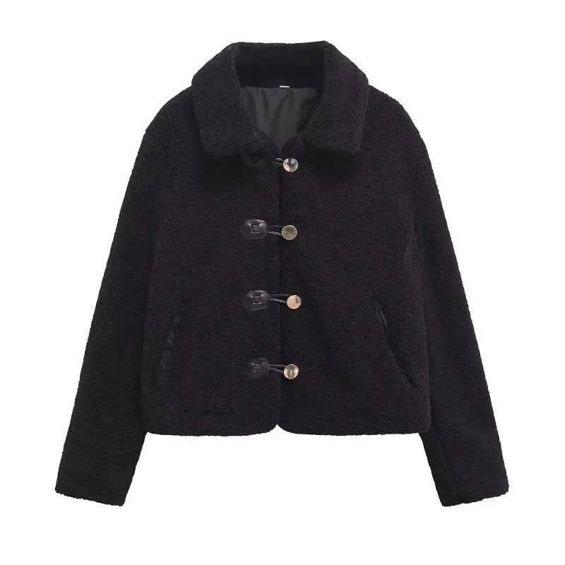 

TRAF ZR Lady Jackets Autumn New Products Ladies Fashion New in Coats Elegant and Pretty Women's Coats Beige Flocking Jacket