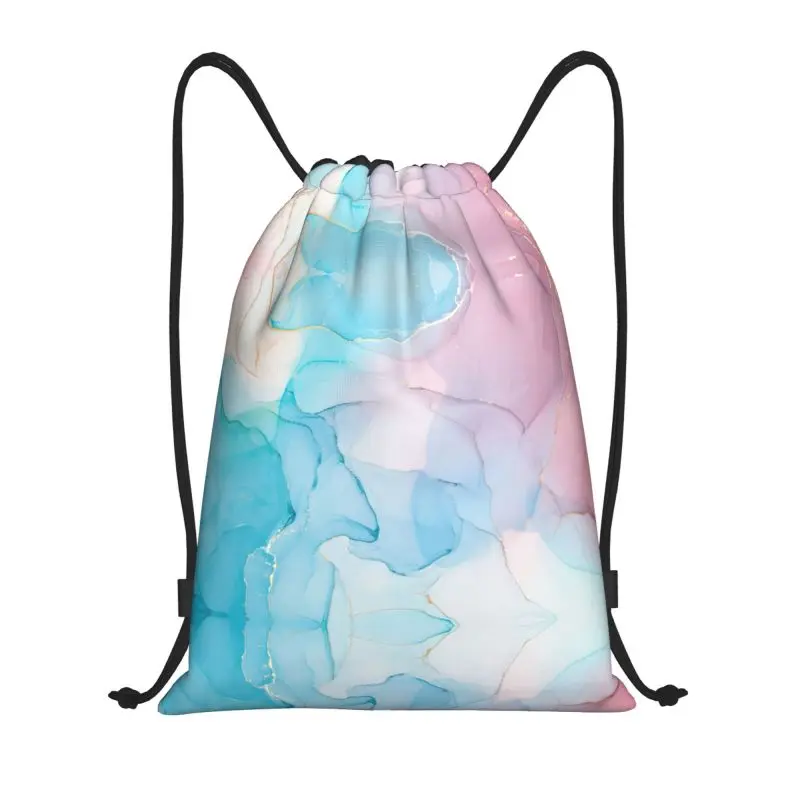 

Custom Cool Luxury Blue Abstract Texture Marble Pattern Sling Crossbody Backpack Men Shoulder Chest Bags for Hiking