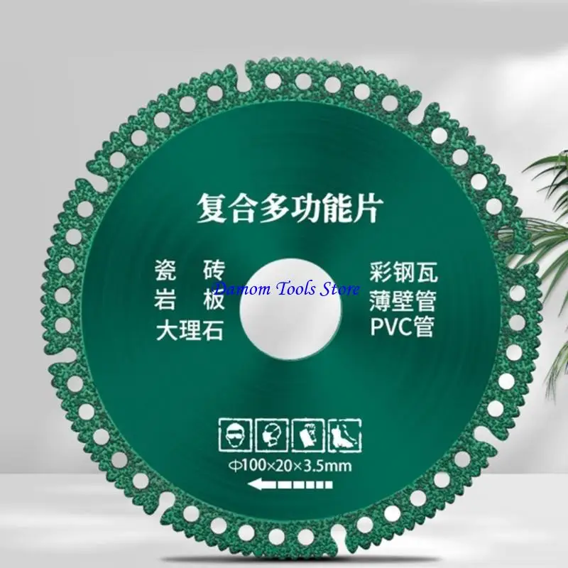 57be 100mm Cắt kim cương Vòng tròn cưa lưỡi cắt bằng gốm bằng đá cẩm thạch cắt khô và mài Công cụ vòng