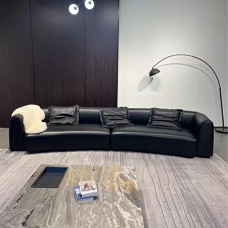Sofá de diseño estético, interior de moda de lujo, estilo chino, vintage, Simple, de cuero, Poltrona Gonfiabile, muebles para el hogar