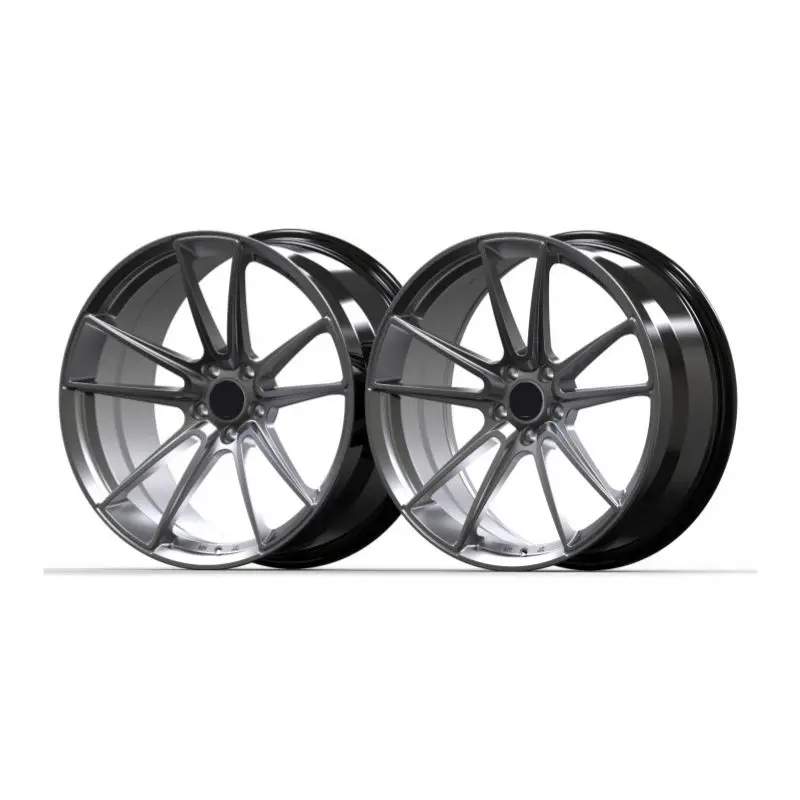 Custom customize alloy wheel 20 inch rims alloy wheels for usa car face black 20 inch rotary forged rims set 4