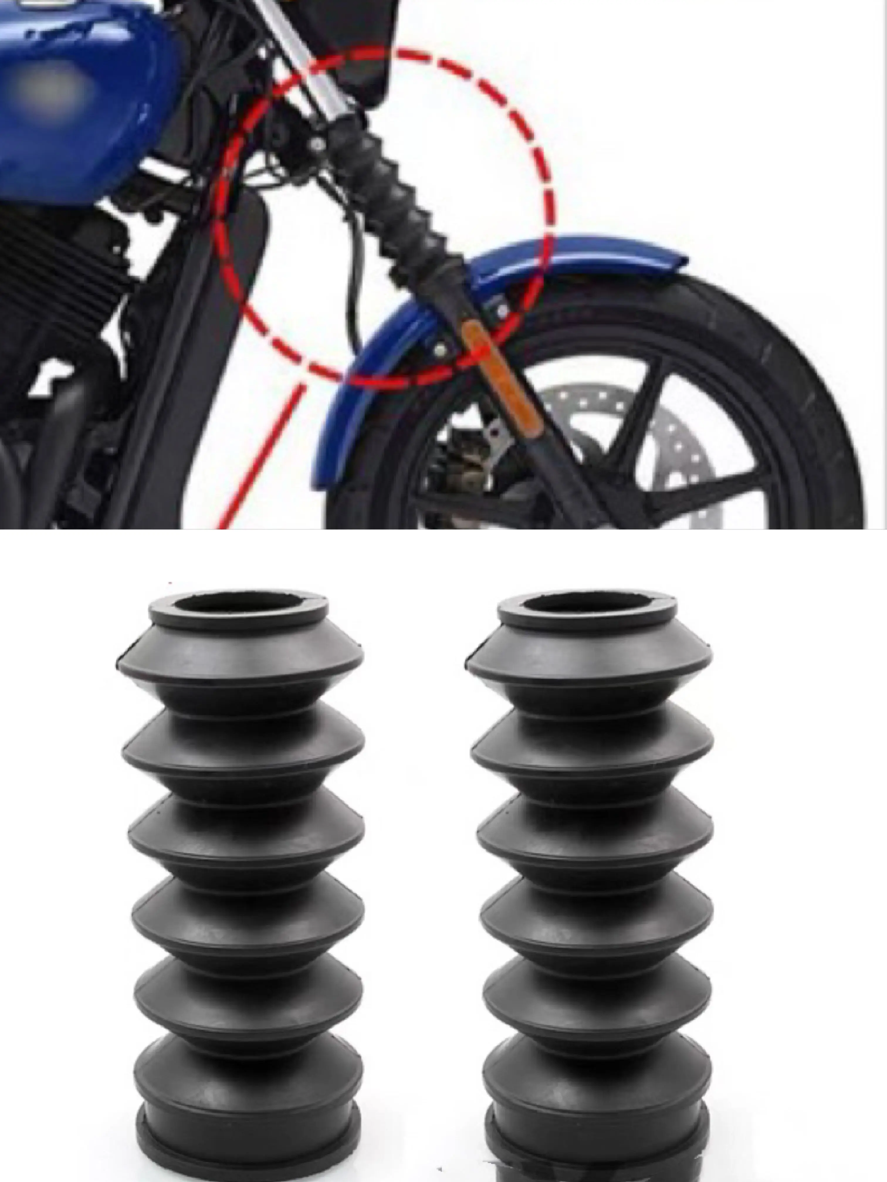 35mm Front Fork Cover Front Gaiters Boot Shock Absorber For Harley Street XG500 XG750 XG 500 750 2014 2015 2016  2017 2018