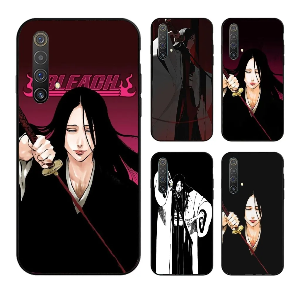 Bleach Unohana Mobile Cell Phone Case for OPPO Find X5 X3 X2 A93 Reno 8 7 Pro A74 A72 A53 Black Soft Phone Cover Funda