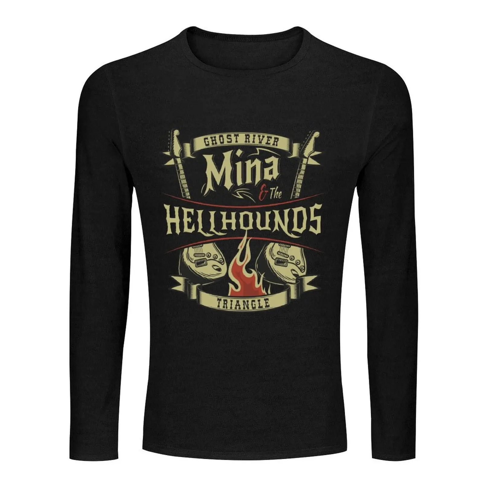 Mina & the hellhounds Long T-Shirt plain t-shirt Anime t-shirt black t shirts for men