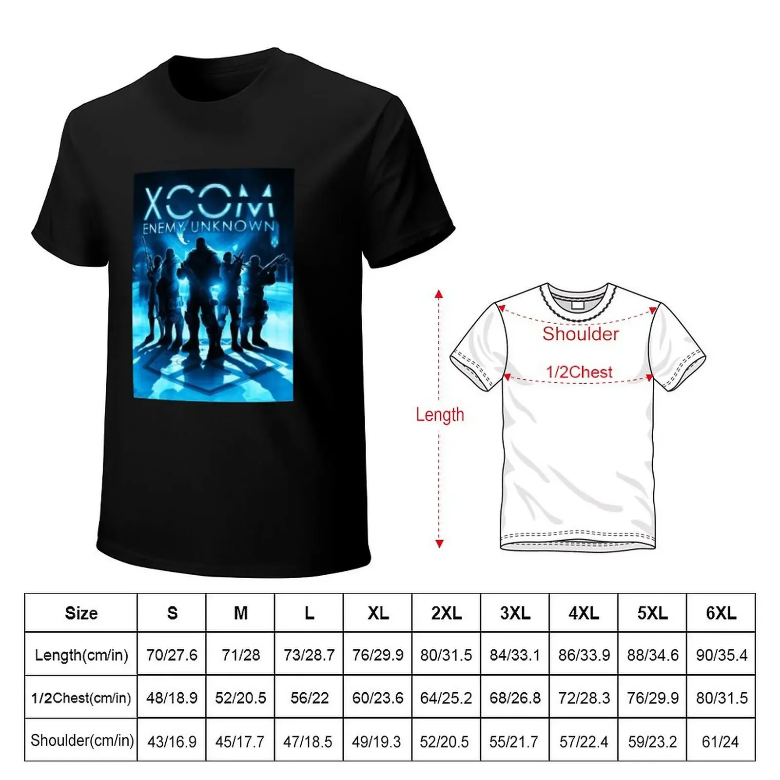 xcom t-shirt T-Shirt vintage clothes blanks mens graphic t-shirts pack