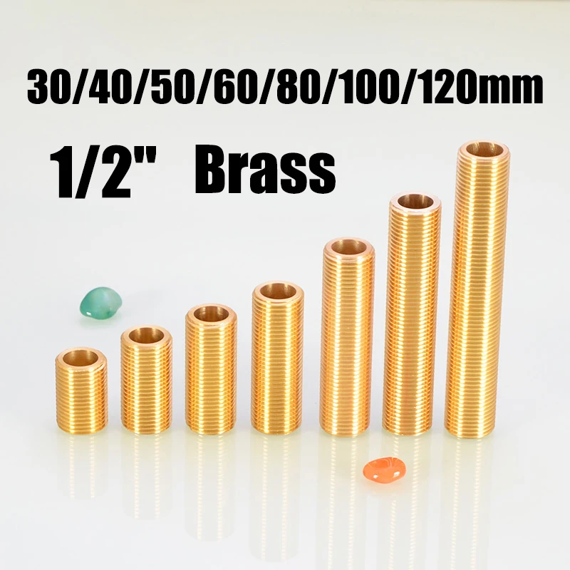 

1Pcs 1/2" Double Pass Brass Male Thread Standoff Fittings 30/40/50/60/80/100/120mm