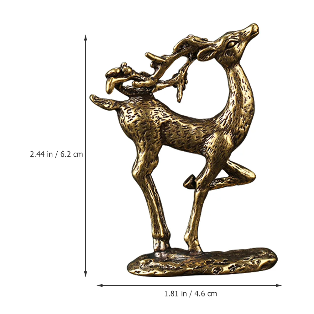 

Elk Decorative Ornaments Deer Figurines Home Retro Decorations Wall Accessories Vintage Desk Sika
