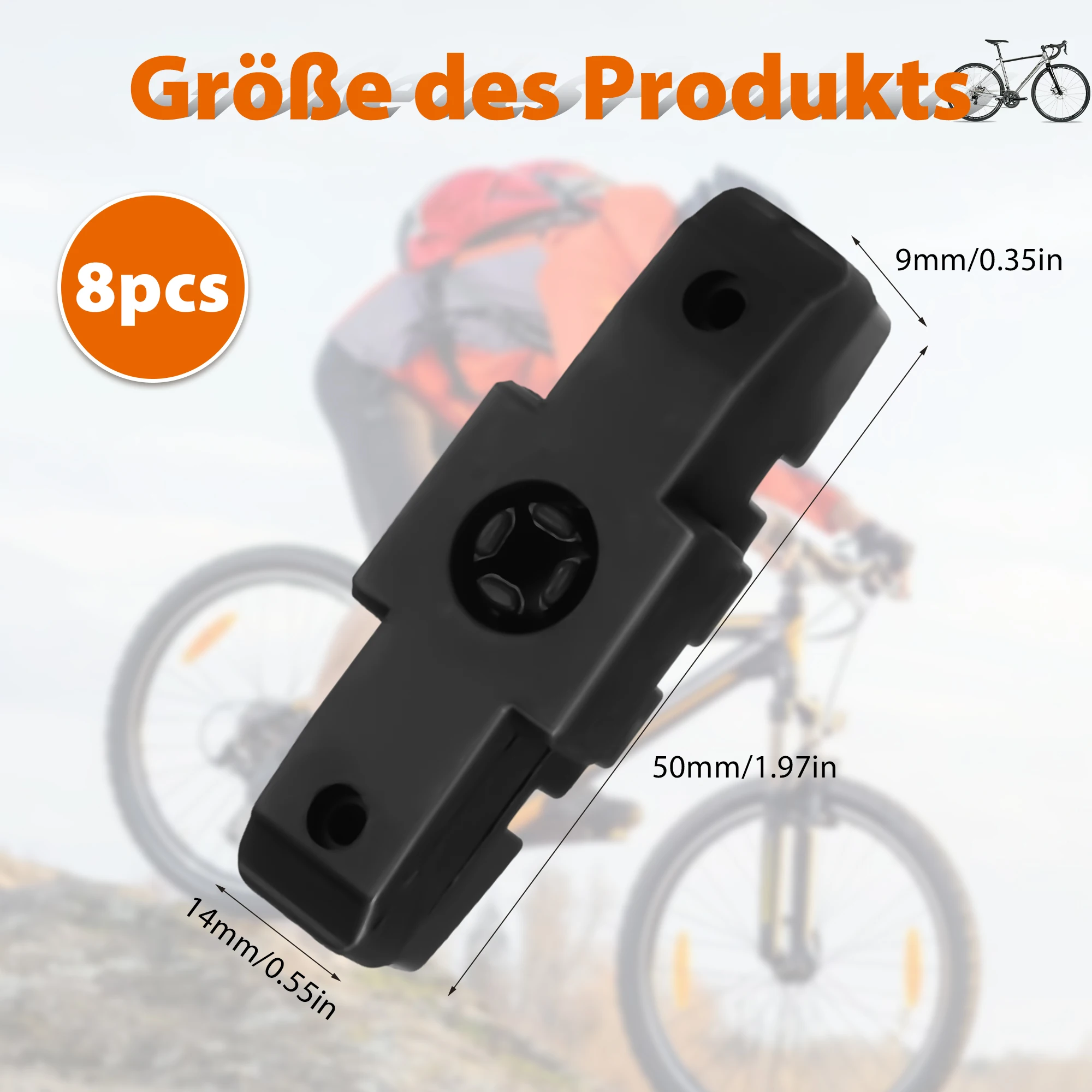 

8 шт. велосипедные тормозные колодки для Magura HS11/HS22/HS24/HS33/HS66 50 мм тормозной блок V-тормозная колодка аксессуары для шоссейного велосипеда