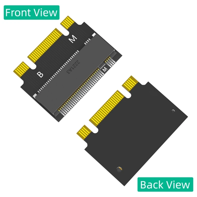 Adaptateur d'extension M.2 2230 à 2242, NGFF B + M clé NVcloser M-Key 2230 à 2242 mâle à femelle pour SSD de 2230mm