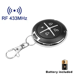 433Mhz Remote Control Copy Controller Wireless RF 4 Channel Electric Round Cloning Switch For Gate Garage Door Car Keychain