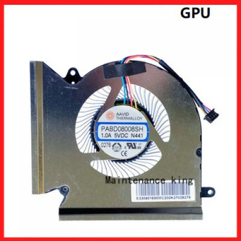 CPU Cooling Fan For MSI GE66 10SGS 10SFS 10SF 10UH 10UG 10UE 11UH 11UG PABD08008SH N440 N453 PABD080088SH 80Ventilador N441 N454