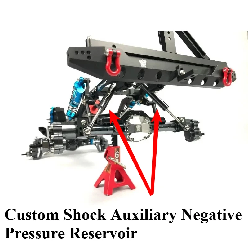 Custom RX Damping System Negative Pressure Reservoir Tuning Accessories For TRX4 TRX6 SCX10 YK MST RC Crawler RC Upgrade Parts
