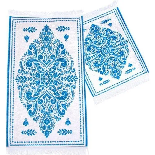 Land Of dowry Alhambra Rectangle Bathroom Mat Set 2 Li White