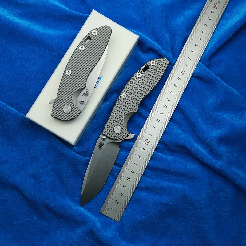 

LEMIFSHE 2024 Hinderer XM18 Titanium Handle Ceramic Bearing Mark 20CV Folding Knife Tactical Pocket Camping Hunt Outdoor EDC Too