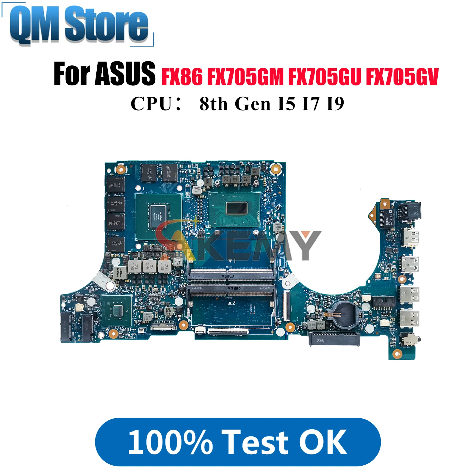 

FX505GM Материнская плата для ноутбука ASUS TUF Gaming FX86FD FX505 FX705GV FX705GU FX705GM FX86FE Материнская плата для ноутбука с процессором I5 I7 I9