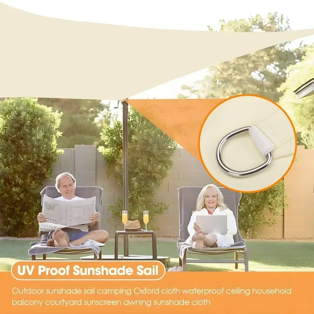 Waterproof Shade Sail Square Rectangle Garden Canopy Block Pool Shade Cloth Shelter Camping Hiking Tents