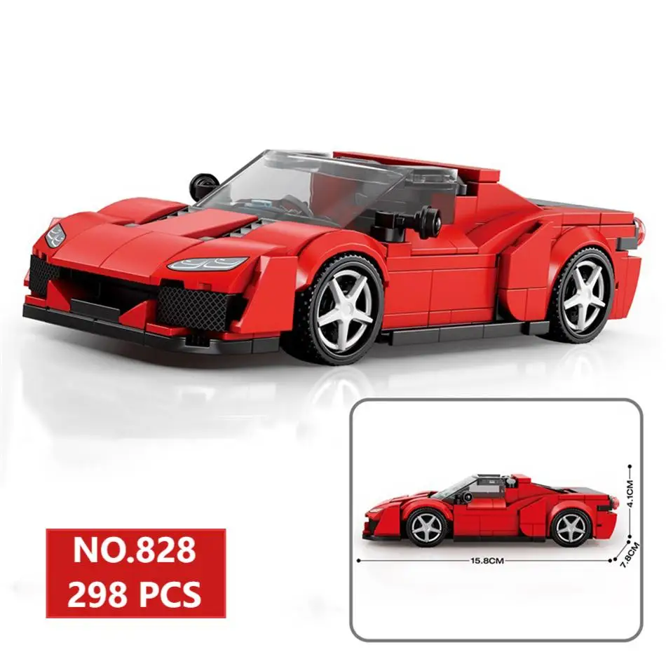 

MOC Technical Supercar Building Blocks City Series Classic Racing Cars Model DIY Bricks Toys For Kids Adults Gift
