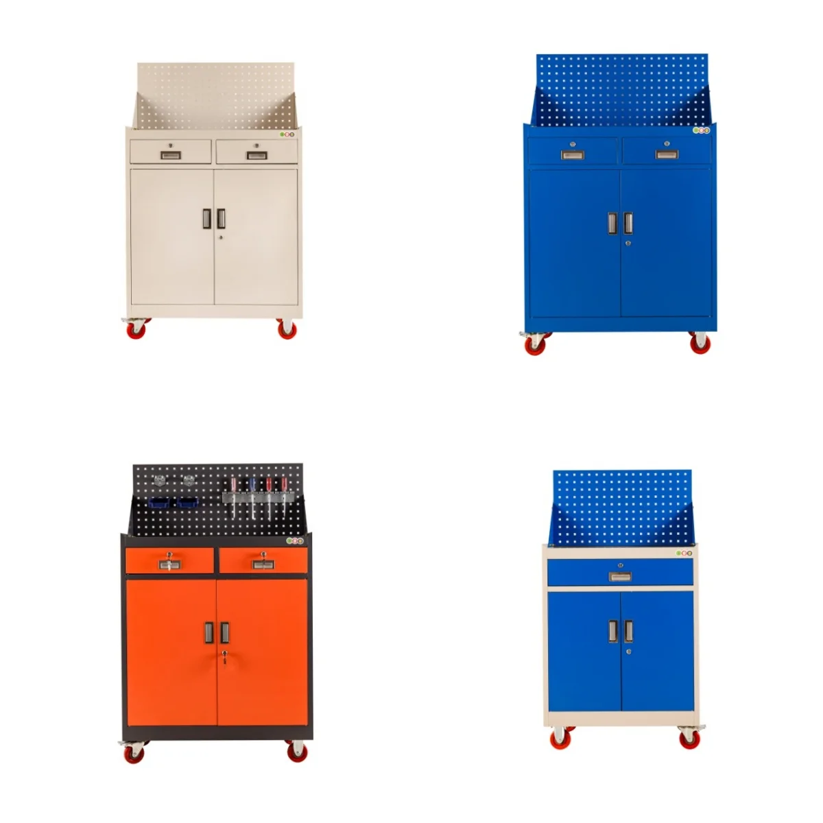 

High Quality 3-Drawer Portable Metal Tool Box and Storage Cabinet on Wheels Customizable OEM Supported