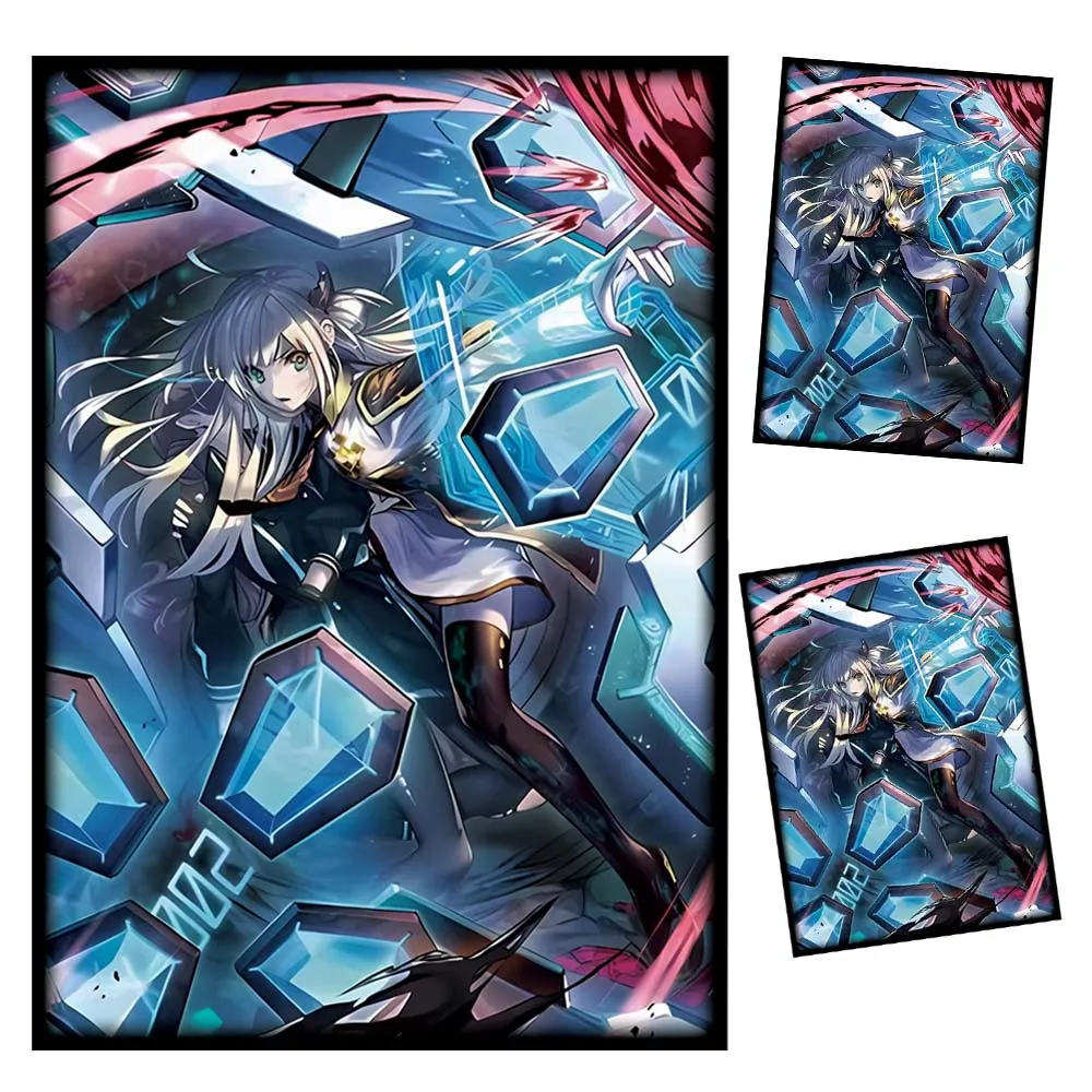 50PCS YGO Kaarthoezen Japanse Maten OCG Trading Cards Holografische Glans Protector Case Cover 63×90MM