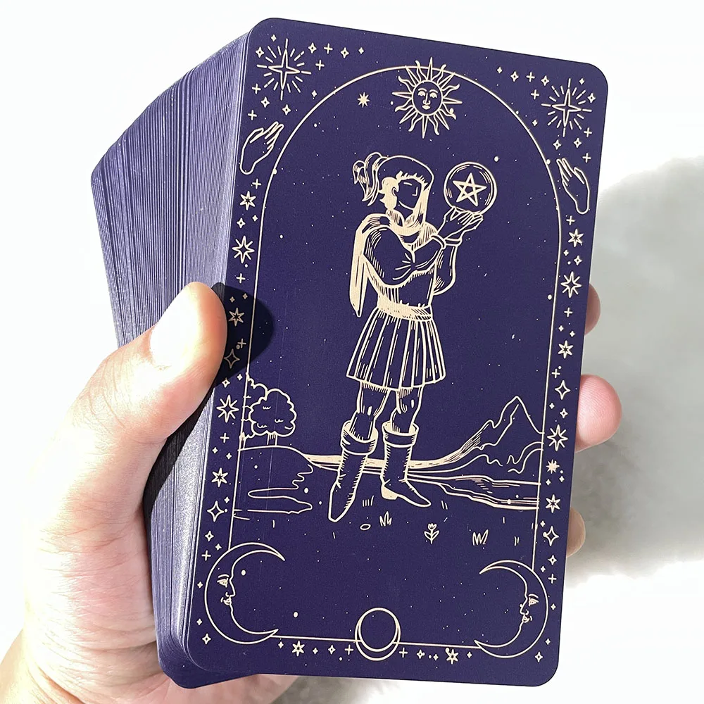 Classical Tarot Cards For Beginners, Radiant Wisdom Tarot Deck, 78-Cards With PDF Guidebook, Taro, Tarot Decks Unique, 12x7cm