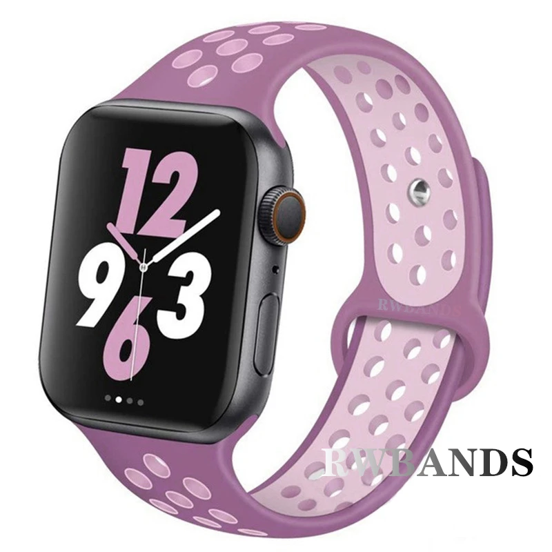 Sport Strap for Apple Watch Band 46mm 44mm 40mm 42-38-41mm 45mm Breathable Bracelet iWatch Series 10 9 8 7 6 SE 5 3 Ultra 2 49mm
