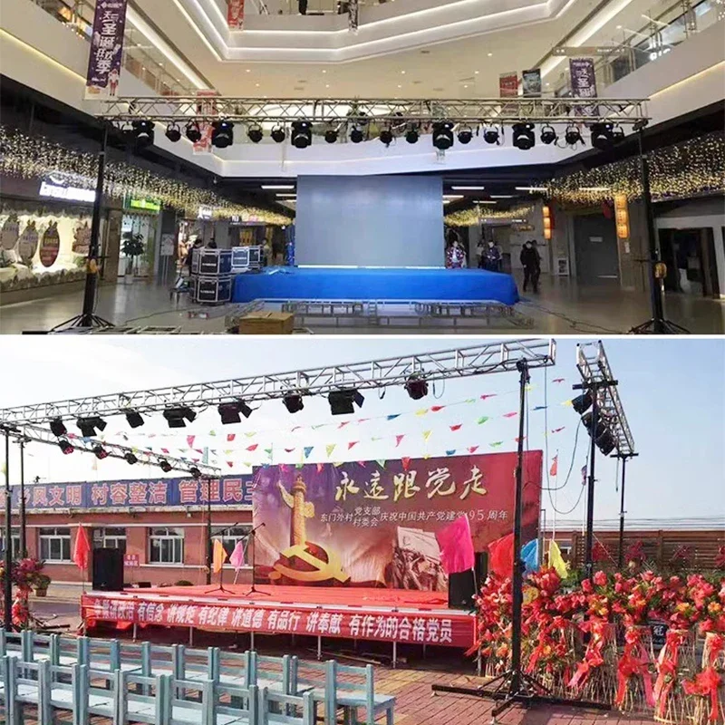 Afbeelding 7: Beugel Truss Par Light Stand Prestaties HefbeugelPodiumverlichting Handrek Zwaar uitgevoerd telescopisch inklapbaar frame Beam Light