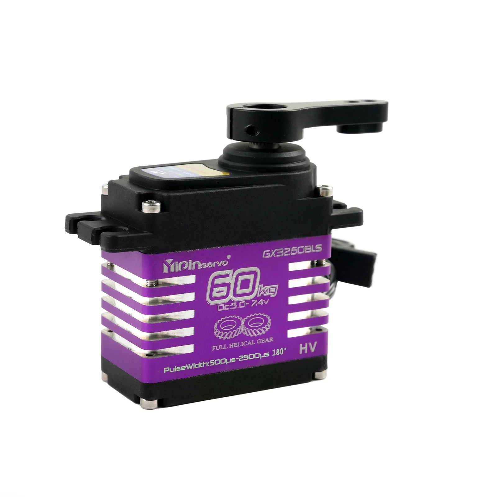 YP3260BLS 60 キロブラシレスデジタルサーボメタルギア 5.0-7.4V 高トルク 180/270/360 度防水 RC ロボットカー DIY