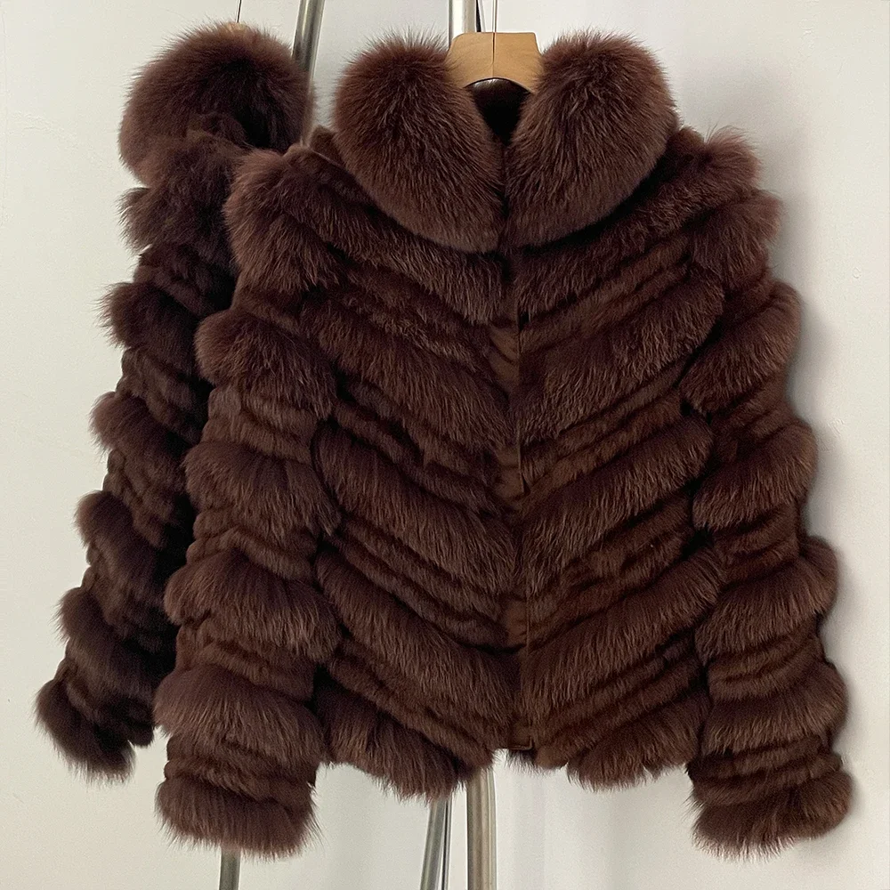 

Women's Parka with Natural Fur Real Fur Parka Warm Outdoor Winter Luxury Casual Fashion Outerwear Clothing Women's Fur Coat
