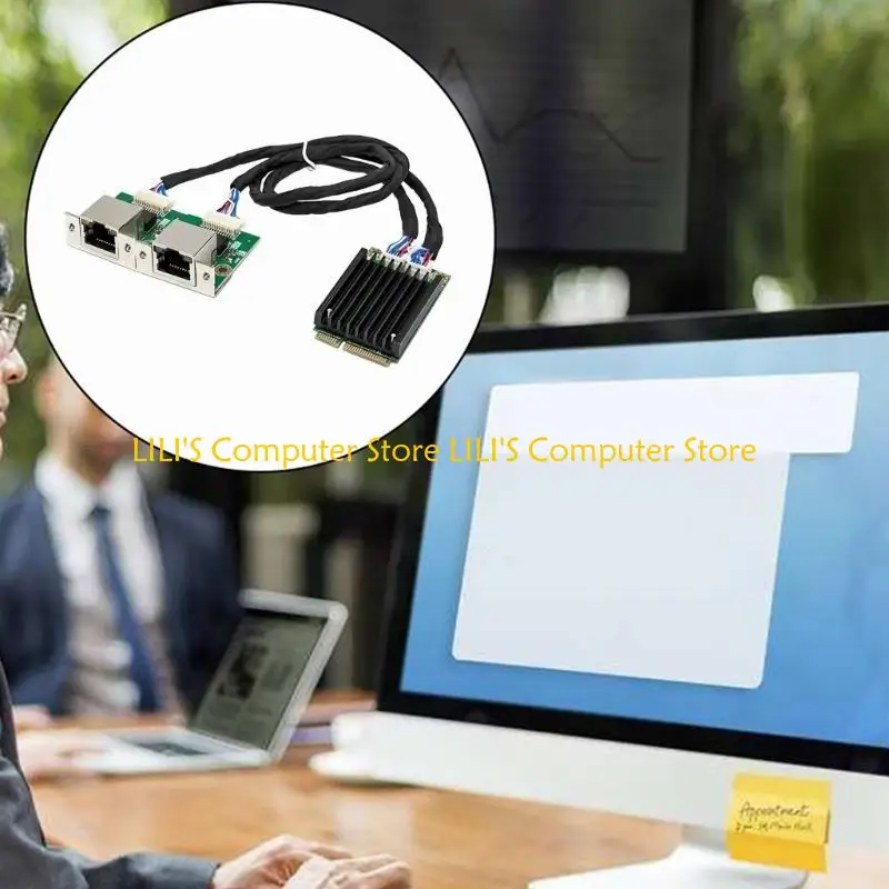 

A52B Gigabit Ethernet Adapter, WGI210AT 2 PORT GIGABIT 1000M RJ45 Сетевая карта для промышленных компьютеров