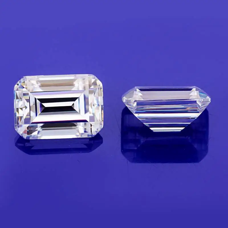 Wholesale Moissanites Price Octagon Emerald Cut 6X8mm-10X12mm DEF Color Moissanite For Engagement Jewelry Rings