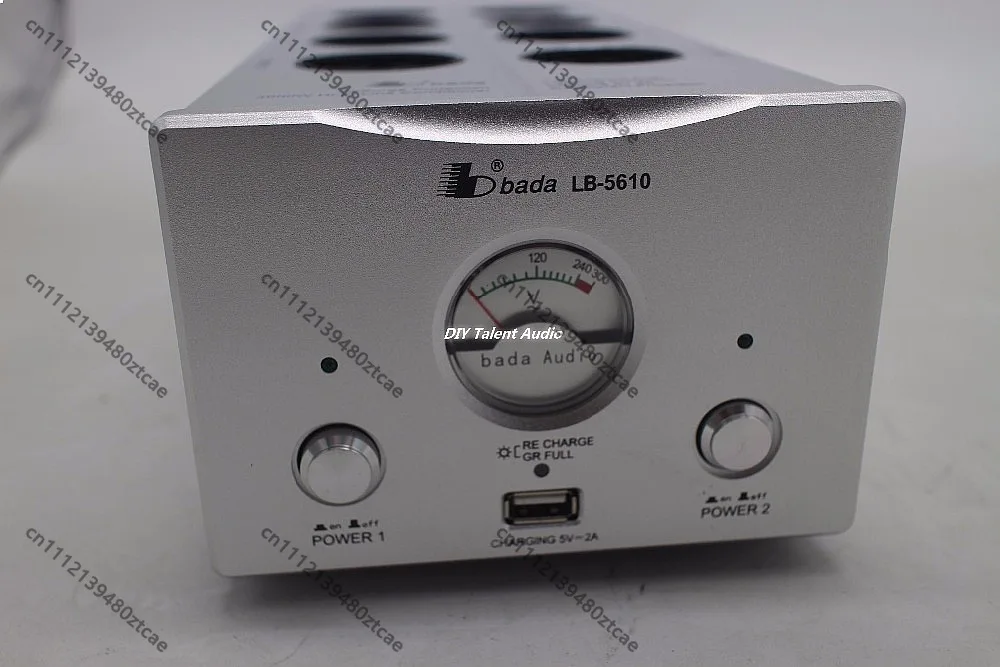 EU Plug Power Filter Type F Socket 2 Channel Power Supply with USB and VU Meter