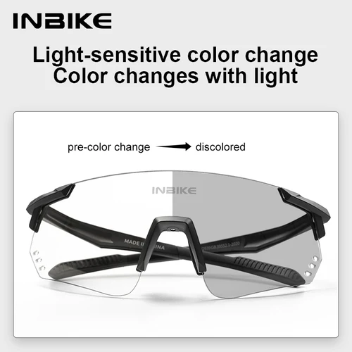 Imagen 2 del producto INBIKE-gafas fotocromáticas transparentes para ciclismo, lentes deportivas sin marco para bicicleta de carretera, montañismo y senderismo, nuevas