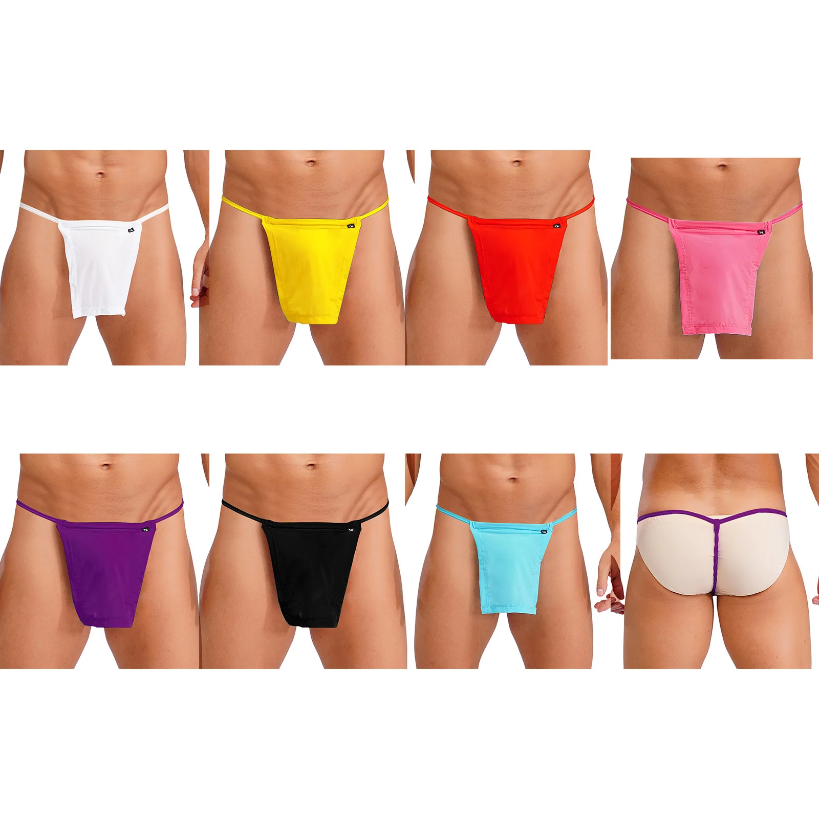 رجل مفتوح بعقب T-الظهر ثونغ Fundoshi الملابس الداخلية مثير الملابس الداخلية السروال اليابان كابوكي القطن Loincloth السومو ملخصات بيكيني قيعان #5