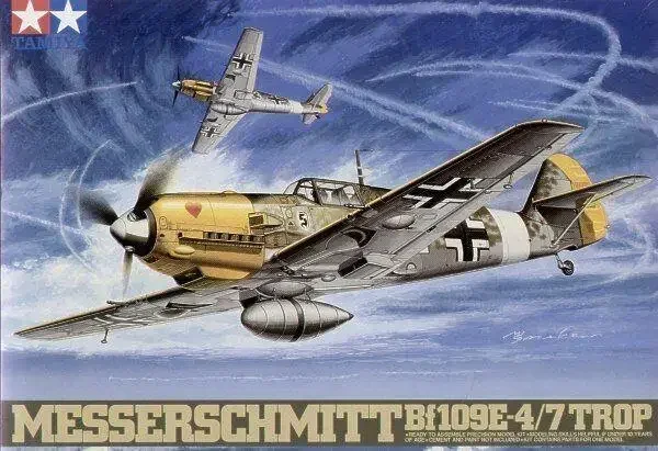 Tamiya 61063 1/48 Scale Aircraft Model Kit German Bf109 E-4/7 Trop Model Building