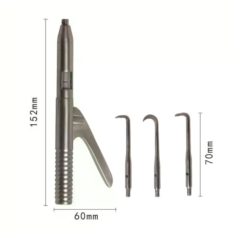 1set Dental Automatic Teeth Crown Remover Adjustable 4 Shifts Crown Remover Stainless Steel Lab Teeth Restoration Tools