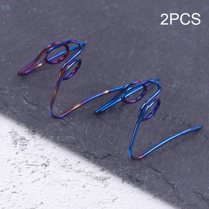 【SA】2 PCS Single Hole Universal Spring Motorcycle Scooter Disc Brake Caliper Spring Brake Pad Automatic Separator Shrapnel