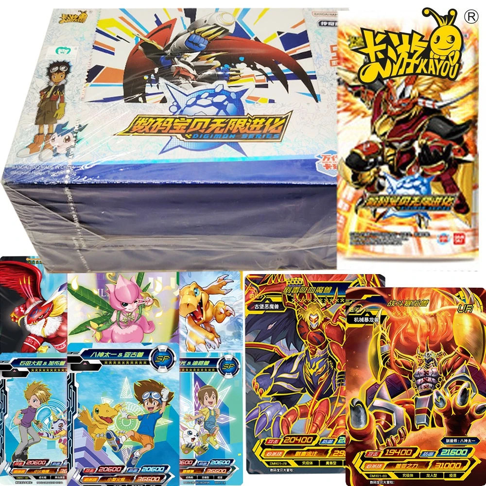 بطاقات مجموعة الوحوش الرقمية الأصلية من كايو، بطاقات مغامرات أنمي ذات شخصيات جذابة، بطاقات معركة شخصية راقية، هدية ولعبة للحفلات