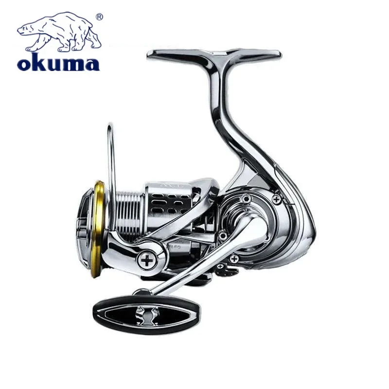 Okuma All Metal Rust Proof Smooth Bearing 5.5:1 Fishing Reel Drag System 15Kg Maximum Power Rotating Wheel Fishing Coil1000-5000