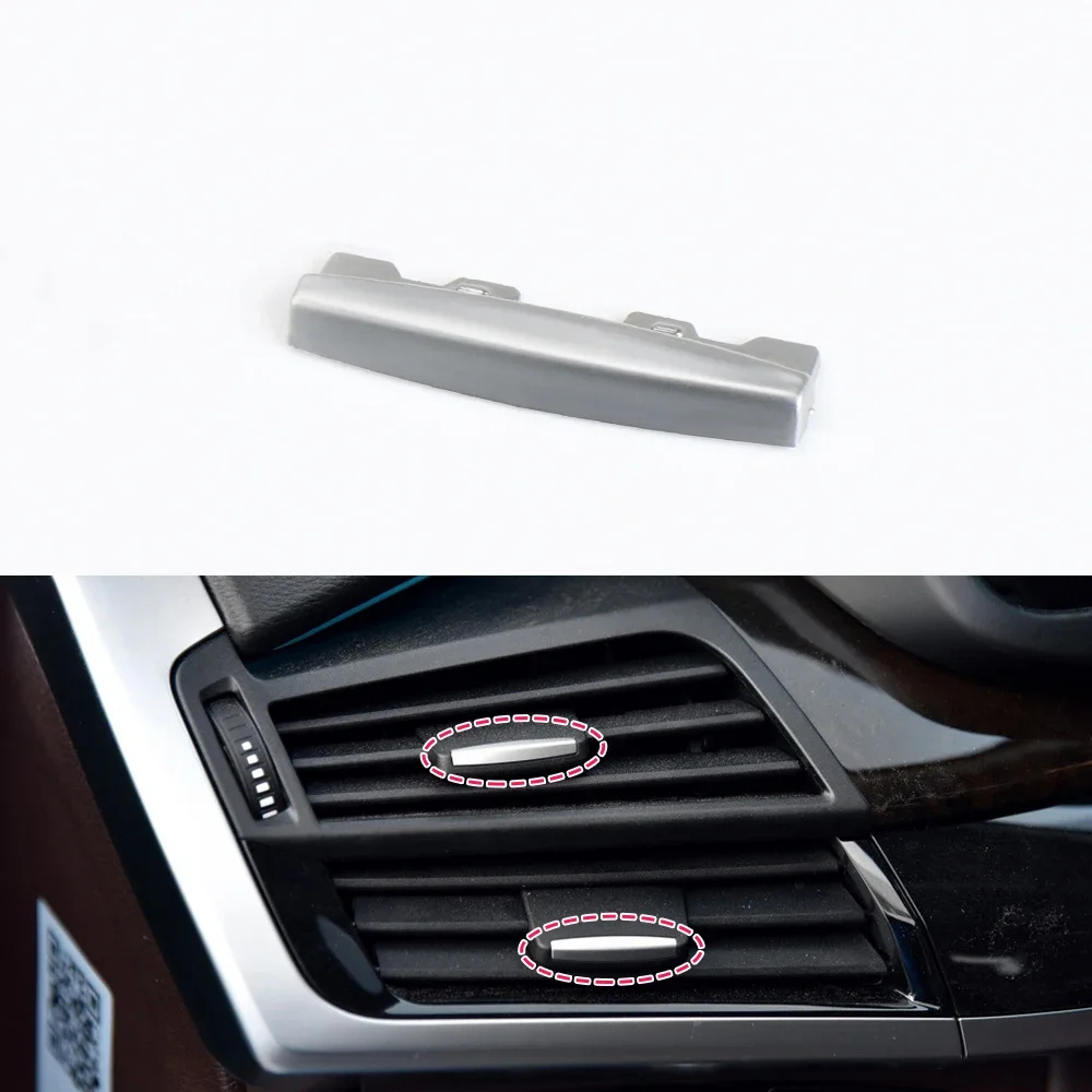 AC Vent Tab Air Conditioning Outlet Clip Chrome Plated Fit for BMW X5 X6 F15 F16 2014 2015 2016 2017 2018 Accessories