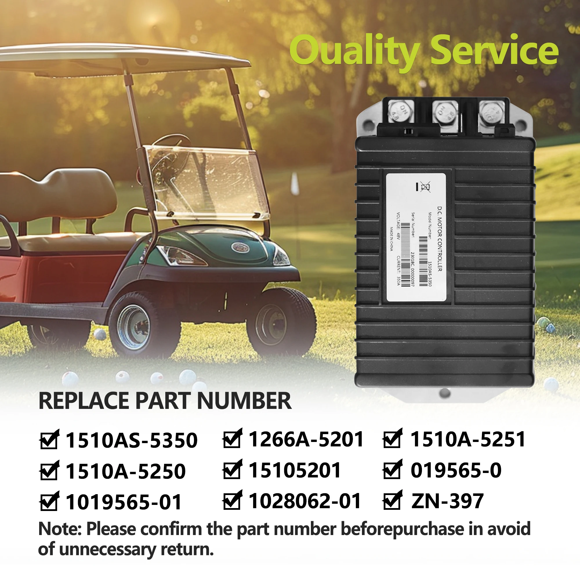 

1510AS-5350 for Curtis New Controller 48V 350A for Club Car Golf Cart for IQ Club CAR 1510a-5250 1510a-5351 1510a5250 1510a 5251