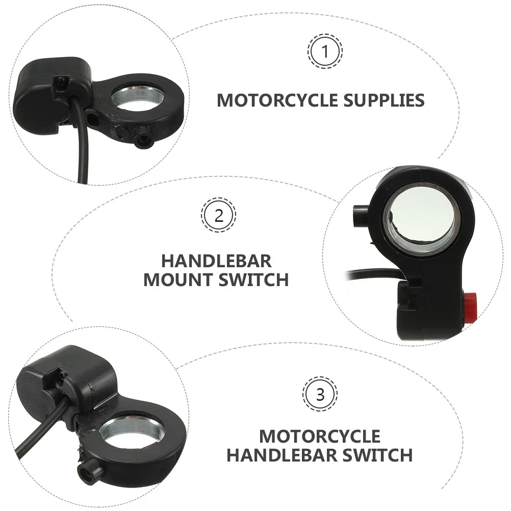 

Motorcycle Handlebar Horn Black 78 Inch Durable Stylish Easy Install Motorcycle Horn Control Accessories Handlebar Mount