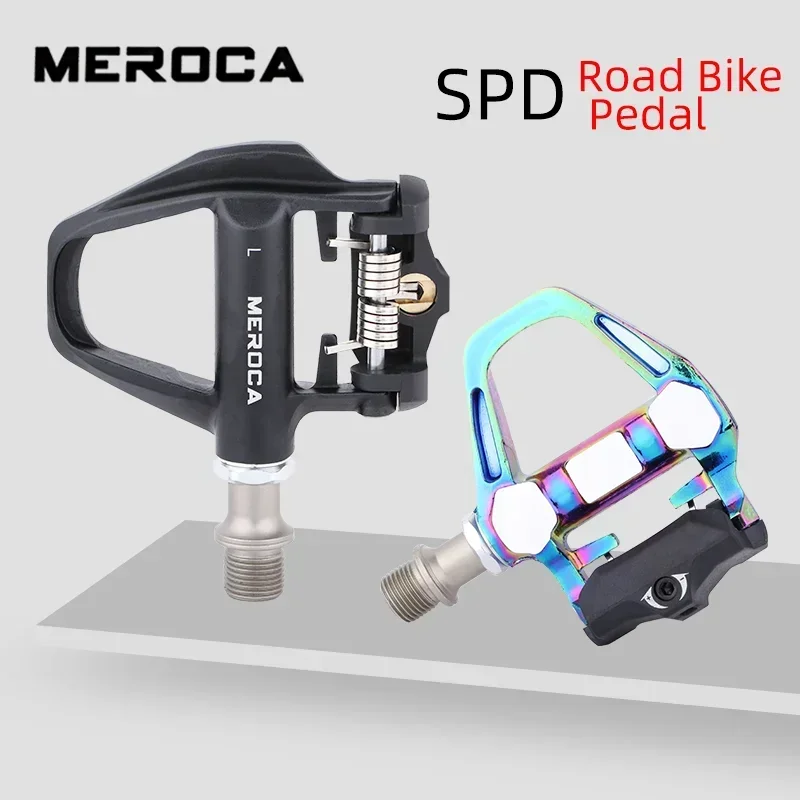 

MEROCA шоссейный велосипед SPD SL педаль Racing Sepatu Cleat самоблокирующийся зажим красочные противоскользящие зажимы для велосипедной педали детали для верховой езды