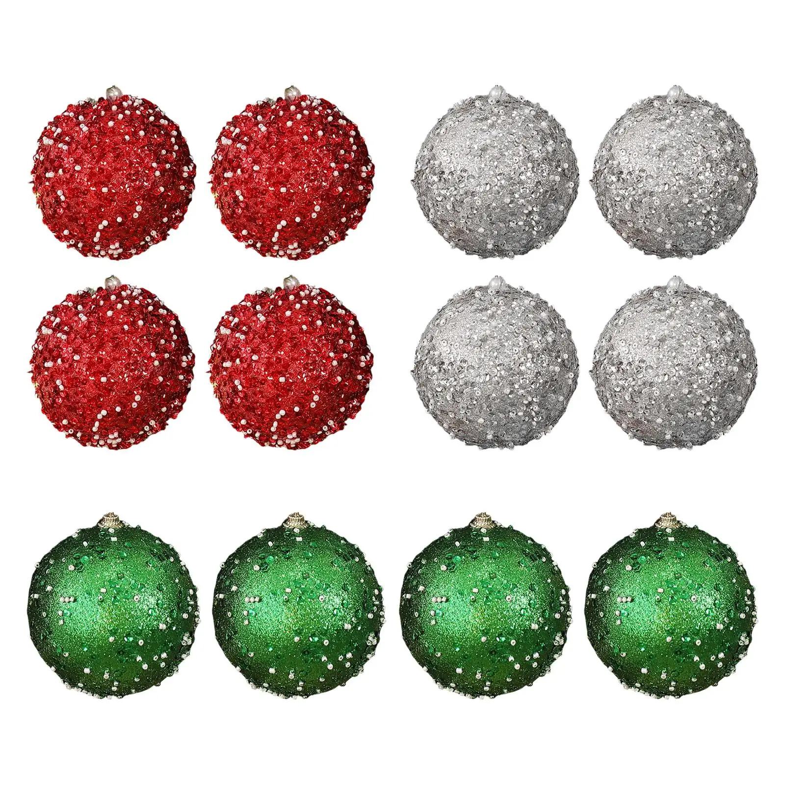 4x ornamenti con palline di Natale Decorazioni per l'albero di Natale Ornamenti per l'albero per il fidanzamento dei festival del ristorante dell'hotel al coperto