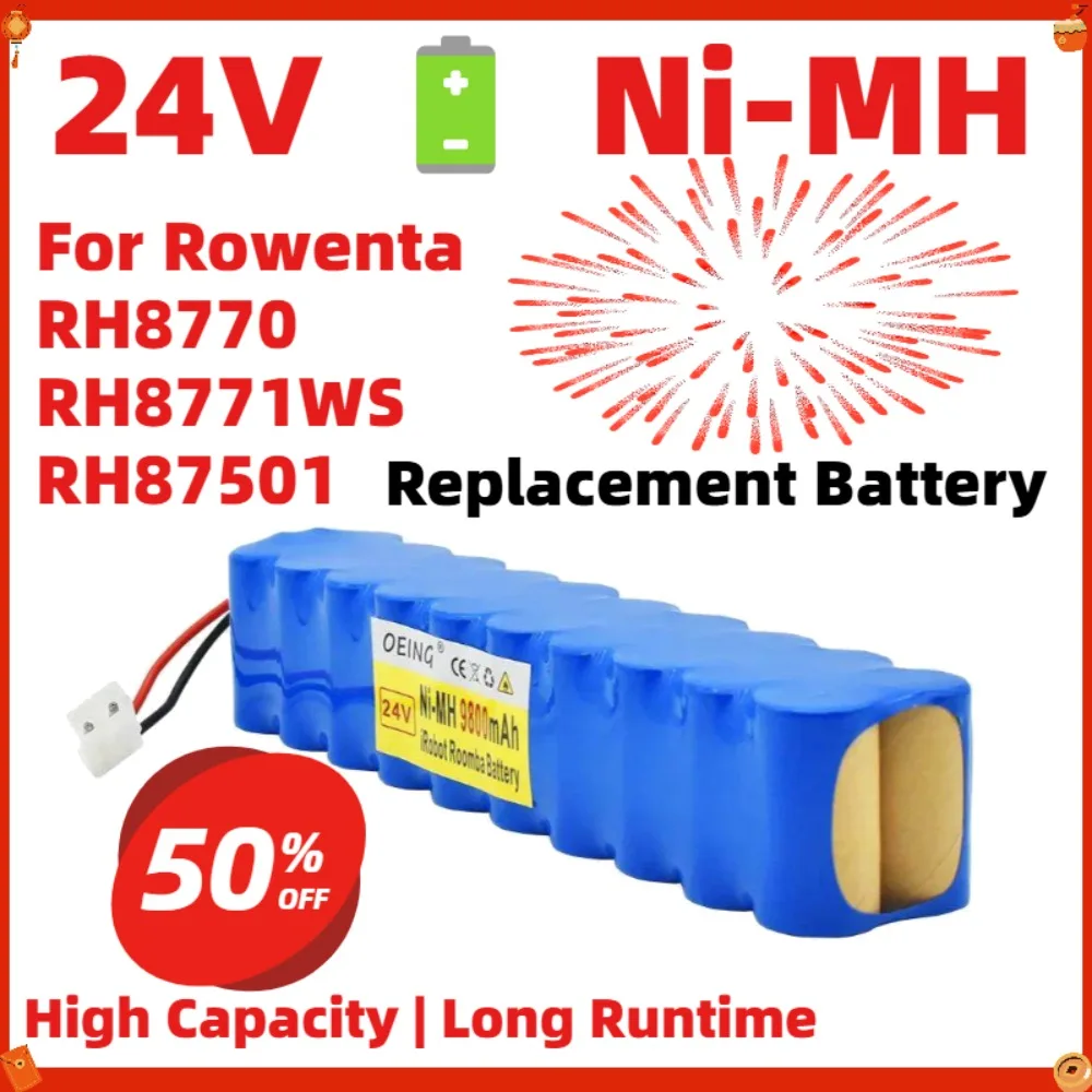 

24V Ni-MH SC Battery Pack for Rowenta RH8770 RH8771WS RH87501 RH8 Vacuum Cleaner Replacement battery pack