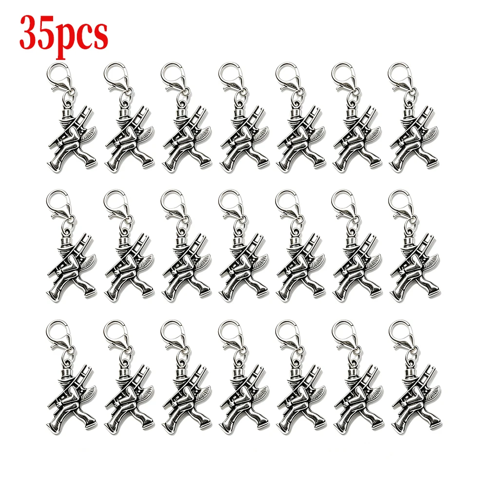 15/35Pcs Bulk Wholesale Lucky Chimney Sweep Charms Alloy Lobster Buckle Keychain Pendant Wedding Party Jewelry Accessories Gift