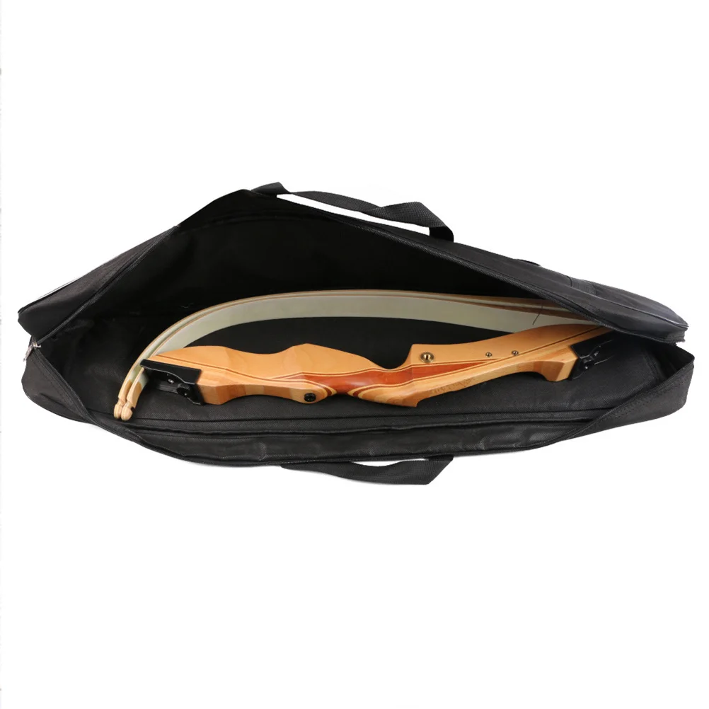 Portable Bow and Arrow Storage Bag Black Nylon Large Capacity Bow Accessories Bag Adjustable Strap Suitable for Outdoor Travel