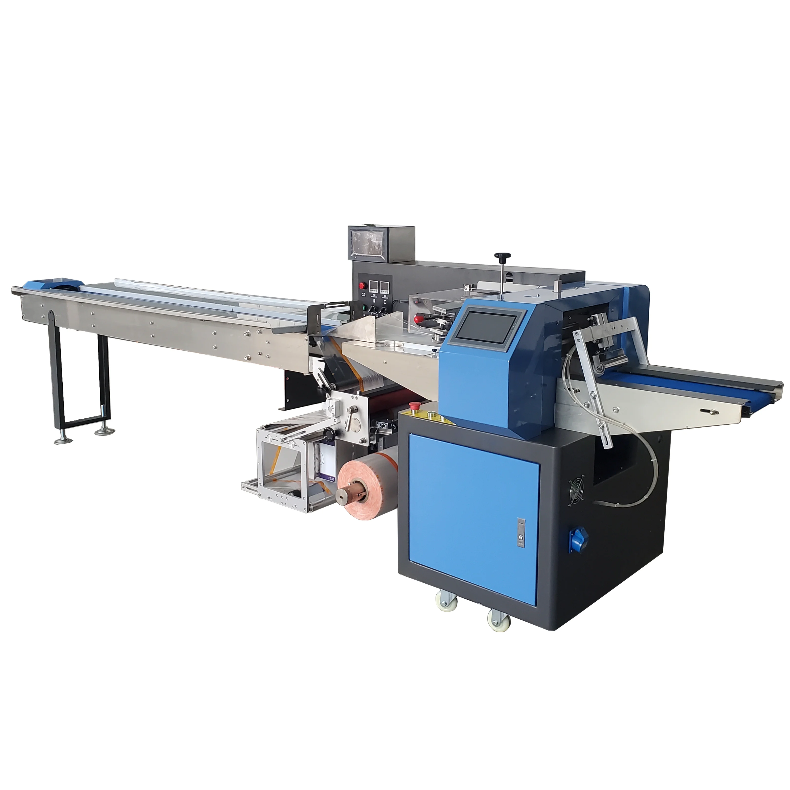 FOODLINE Metro Dessert Booth Pillow Packaging Machine Delicate Outline Adjustable Sealing Time Commercial Gear
