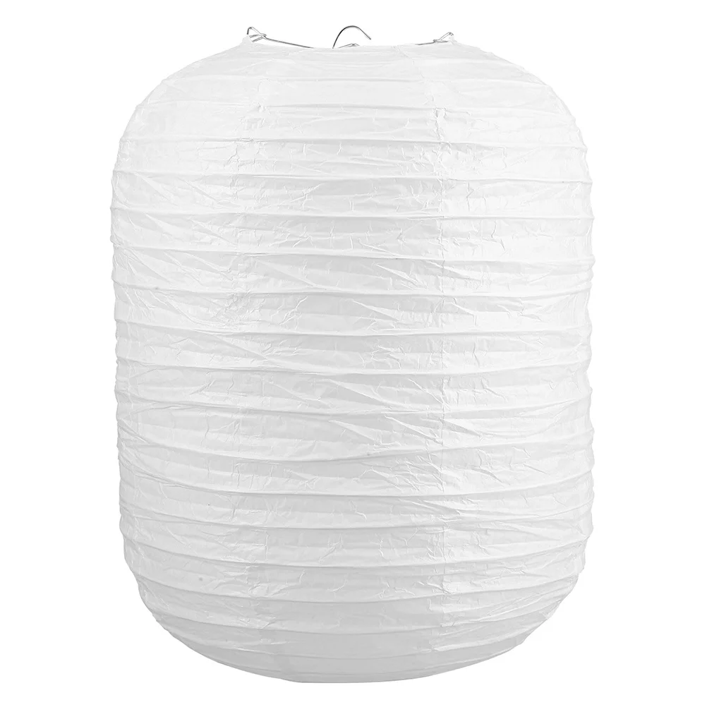 

1pcs Paper Lantern Lamp Shade Foldable White Hanging Light Cover For Pendant Ceiling Chandelier Home Party Decoration