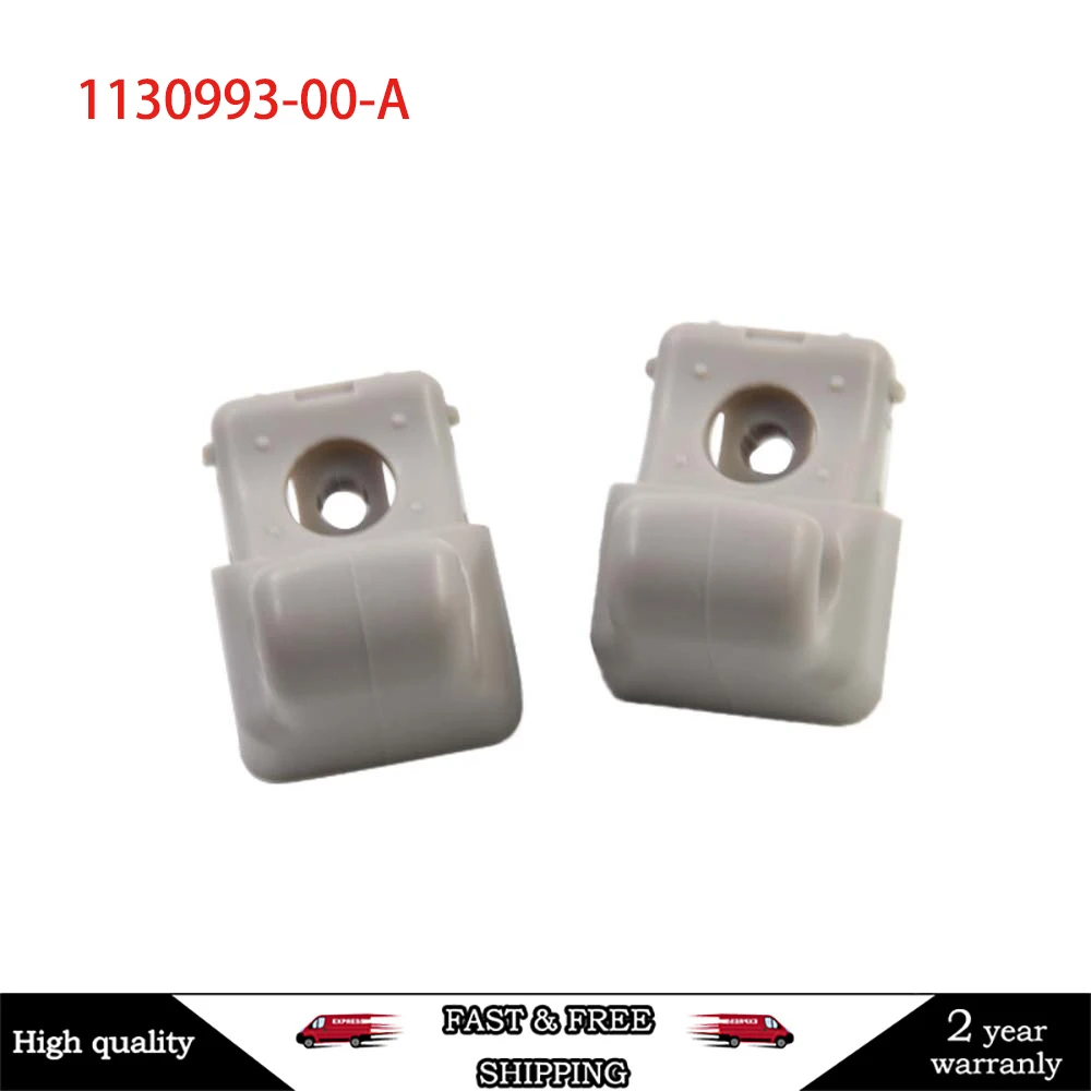 113099300A, 1130993 00 A, 1130993-00-A 2PC gancio per visiera parasole parasole OE clip di ricambio riparazione per Tesla Model 3 dal 2017 al 2020