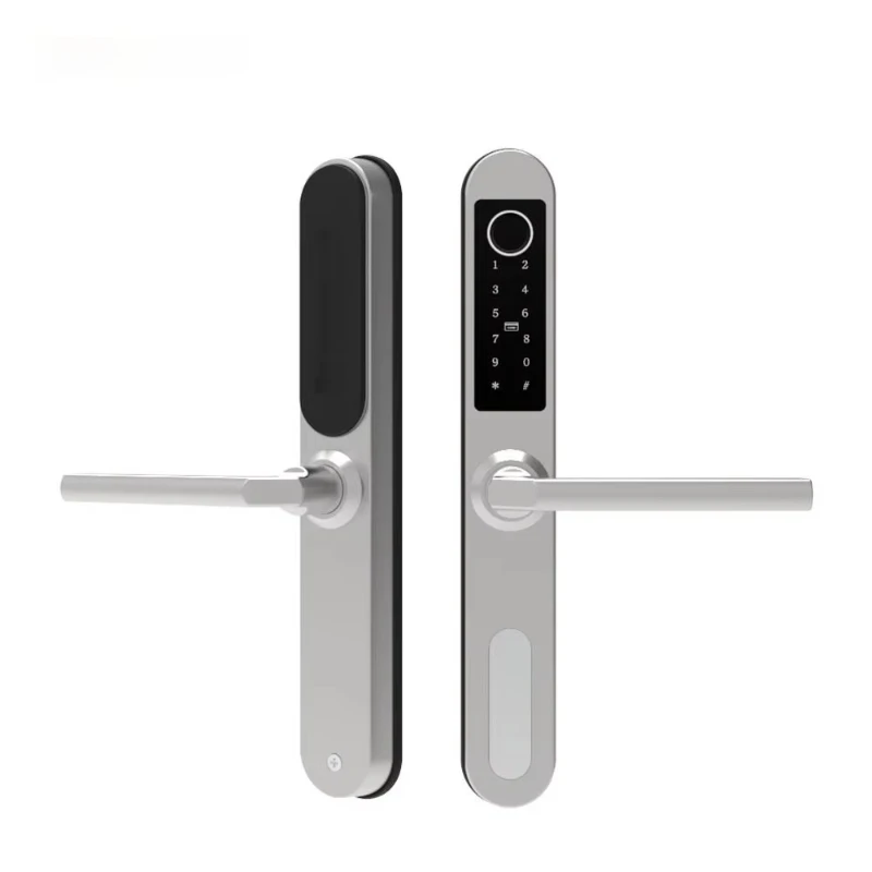 

Цифровой электронный дверной замок с функцией распознавания отпечатков пальцев, из алюминиевого сплава, для деревянных дверей, водонепроницаемый, умный замок.